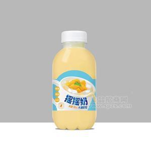 康匯園搖搖奶水果奶昔椰果黃桃奇亞籽招商380ml