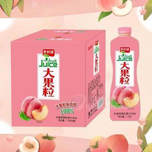 果鮮健水蜜桃果粒果汁飲料1.5LX6瓶