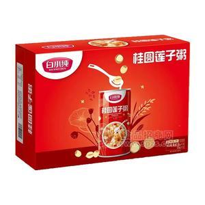 白小纯桂圆莲子粥方便粥方便食品招商