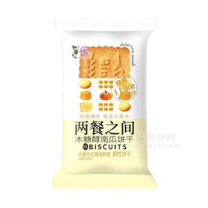 青援木糖醇南瓜餅干散裝稱重烘焙食品招商