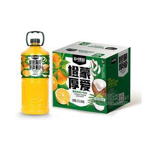 玉川果園橙蒙厚愛椰肉柳橙汁箱裝飲料2.5lx6瓶