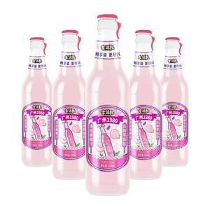 幸运儿老广州樱花白桃味汽水饮料瓶装招商500ml