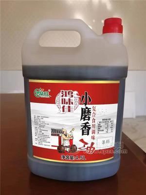 鴻味佳調(diào)和小磨芝麻香油4.5L×4桶