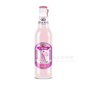 幸运儿100%老广州樱花白桃味瓶装汽水500ml
