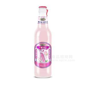 幸運(yùn)兒100%老廣州櫻花白桃味瓶裝汽水500ml