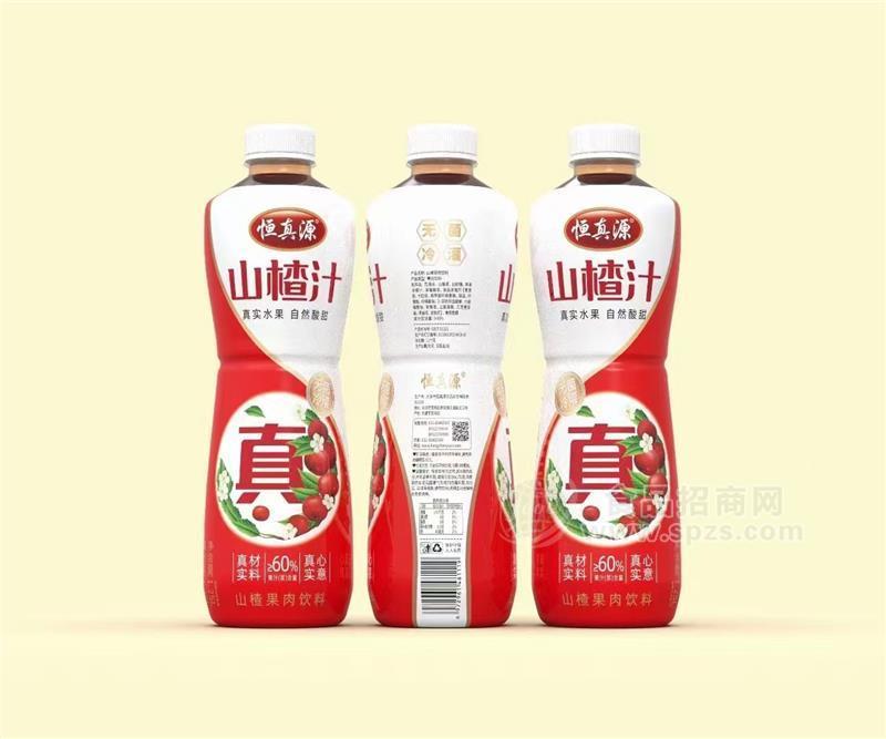 恒真源山楂汁山楂果肉飲料1.25L 