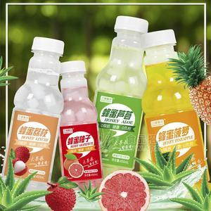 三稞菓仔果汁饮料蜂蜜荔枝蜂蜜柚子蜂蜜芦荟蜂蜜菠萝450ml