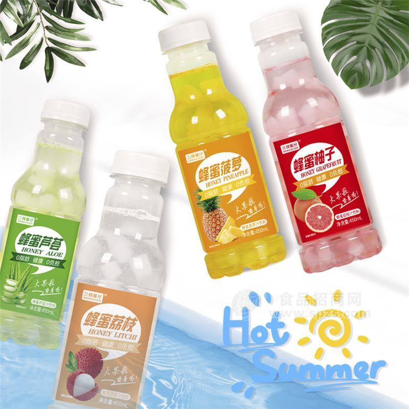 三稞菓仔果汁饮料大果粒嚼着喝450ml