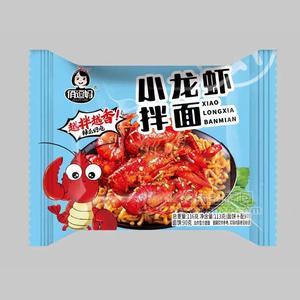 俏逗妈小龙虾拌面116g