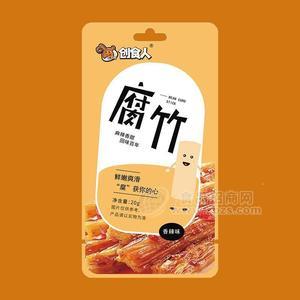 創(chuàng)食人香辣味腐竹休閑食品小零食20g