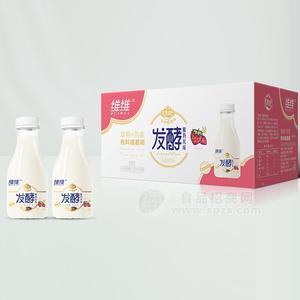 維維乳果本色草莓燕麥味乳酸菌飲品箱裝招商318ml×15瓶