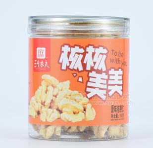 三個農(nóng)夫 核桃美美原味核桃仁休閑零食罐裝180g