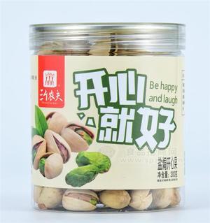 三個(gè)農(nóng)夫開心就好 鹽焗開心果休閑零食罐裝200g