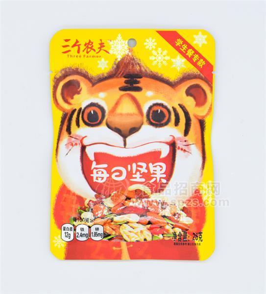 三個(gè)農(nóng)夫 休閑零食 老虎每日?qǐng)?jiān)果 袋裝 26g