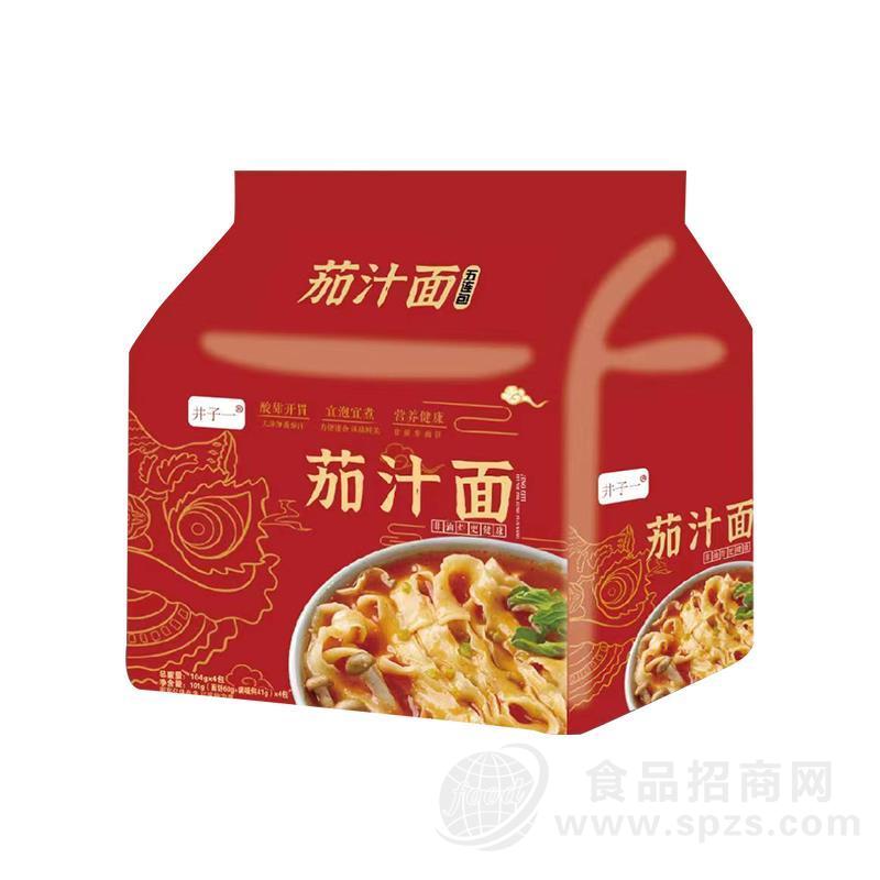 井子一茄汁面方便速食河南烩面104g4连包
