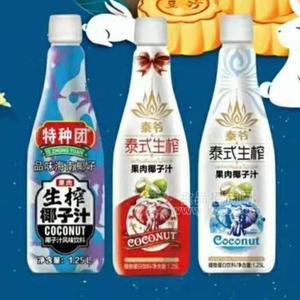 泰式生榨果肉椰子汁植物蛋白饮料椰果椰肉厂家招商1.25L
