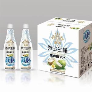 泰式生榨果肉椰子汁植物蛋白飲料廠家招商1.25Lx6瓶廠家招商