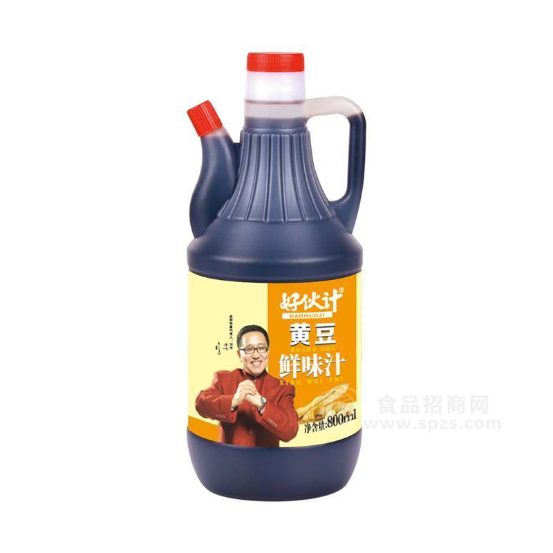 好伙计黄豆鲜味汁厂家调味品招商800ml
