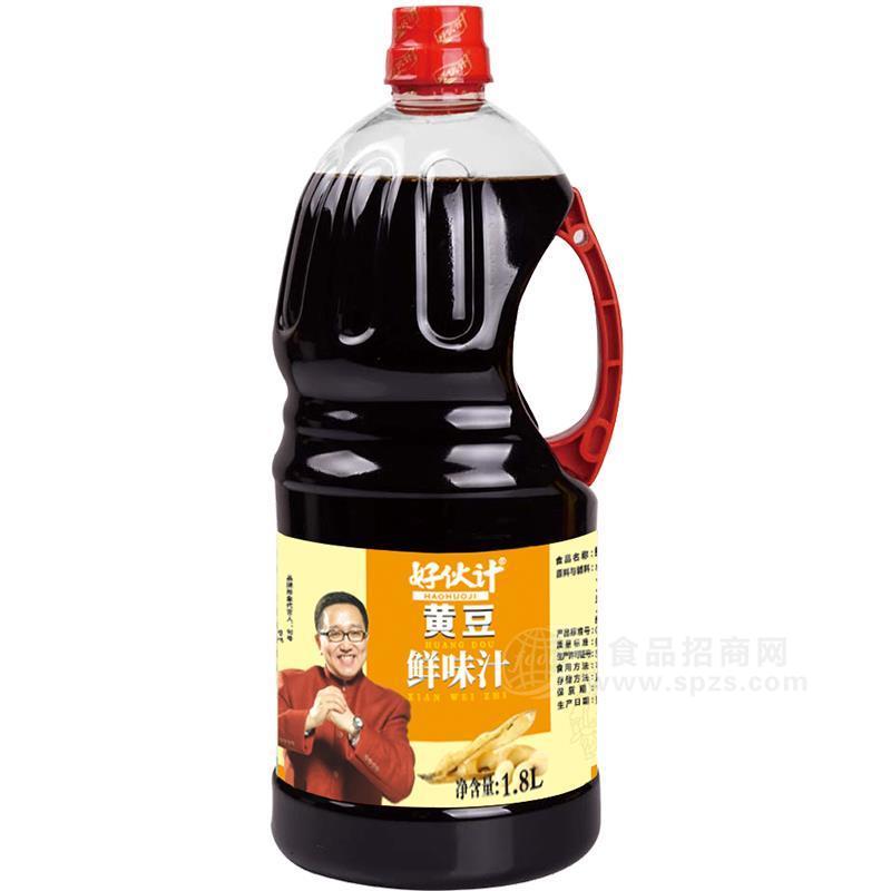好伙计黄豆鲜味汁生产厂家调味品招商1.8L