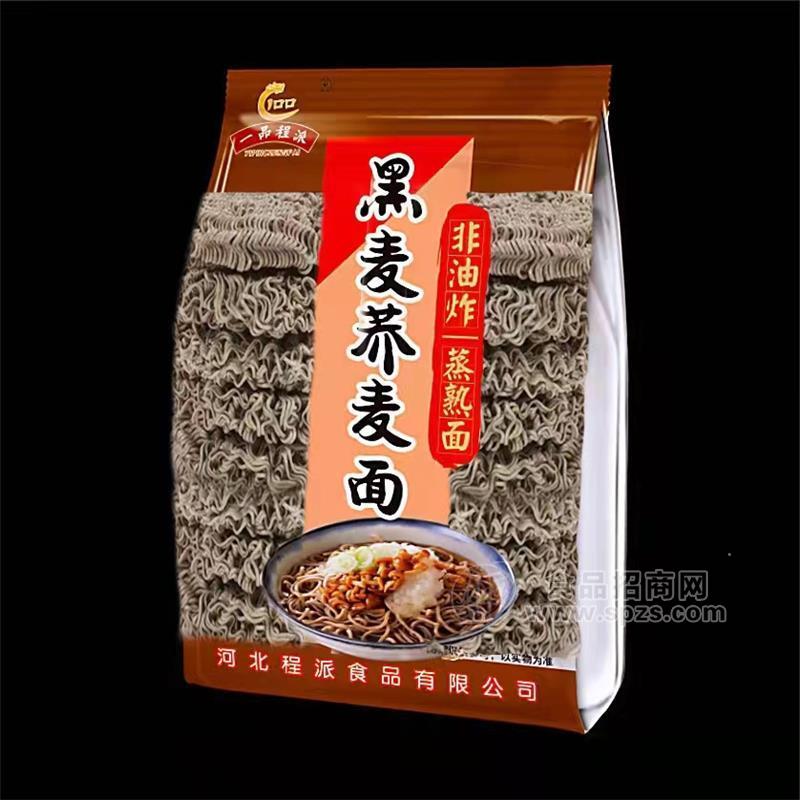 一品程派非油炸黑麥蕎麥面方便面方便食品