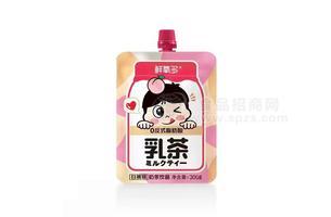 鲜氧多乳茶白桃味奶茶饮品