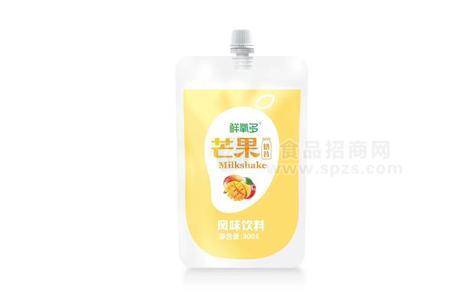 鲜氧多芒果奶昔风味饮料自立袋