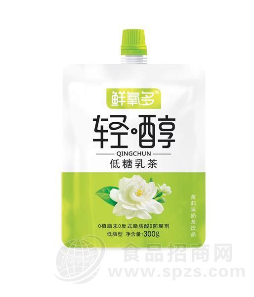 鲜氧多轻醇低糖乳茶茉莉味奶茶饮料