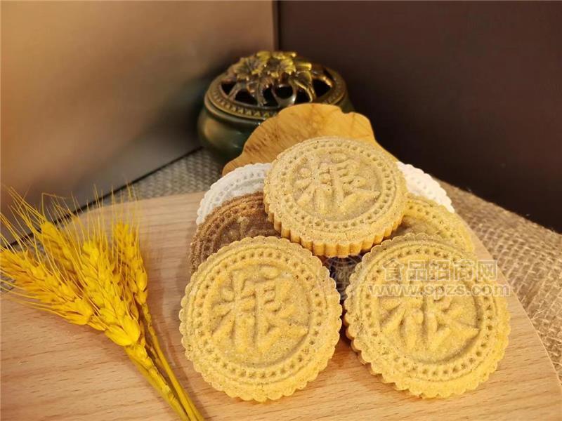 冼祖婆吉祥福谷粮饼系列-花生夹心饼干手工粗粮