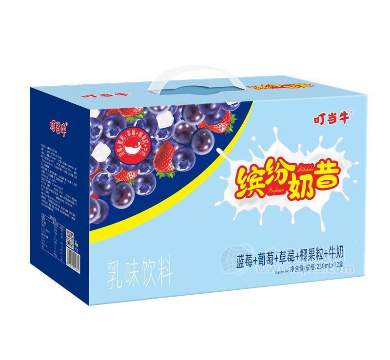 ·叮当牛缤纷奶昔250*12盒 