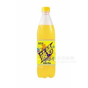 百樂洋菠蘿味汽水瓶裝汽水招商490ml