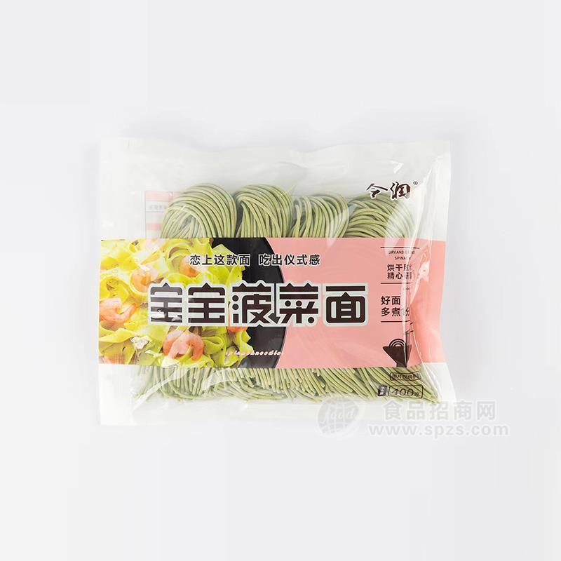 今润拉面 宝宝菠菜面400g