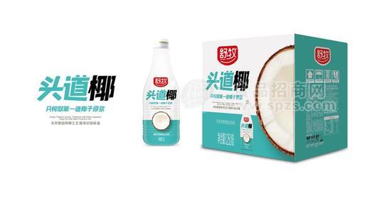 舒牧头道椰圆瓶椰汁果肉型植物蛋白饮品
