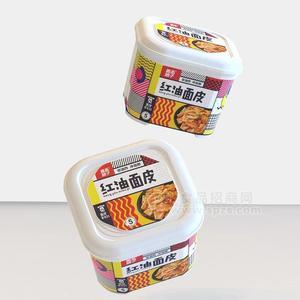 善品娘子非油炸冲泡即食红油面皮宽面皮休闲食品