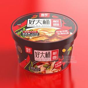 善品娘子好大桶板面方便食品香辣牛肉味方便食品125g