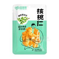 疆果果辣爽藤椒味核桃仁干果休閑食品45g