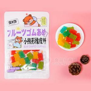 澳米伽小熊形橡皮糖休閑食品100g