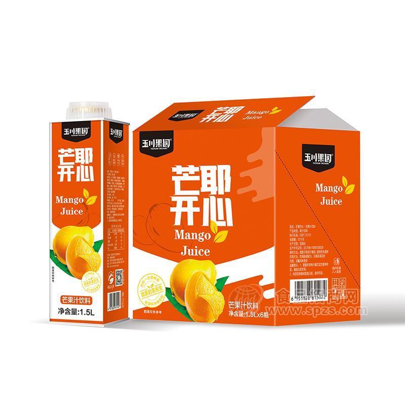 玉川果园保鲜屋芒果汁饮料1.5L×6瓶