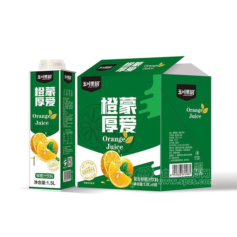 玉川果园保鲜屋柳橙汁饮料1.5L×6瓶