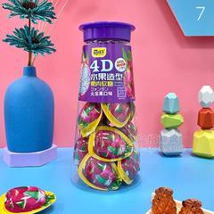 萌孩子火龙果口味4D水果造型果肉软糖糖果招商200g