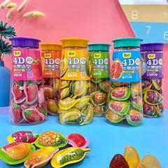 萌孩子4D水果造型系列果肉软糖糖果招商200g
