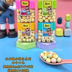 萌孩子正方瓶小馒头系列膨化食品招商75g