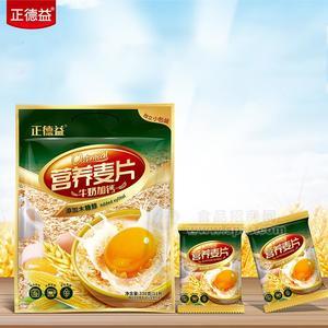 正德益營(yíng)養(yǎng)麥片牛奶加鈣袋裝方便食品330g