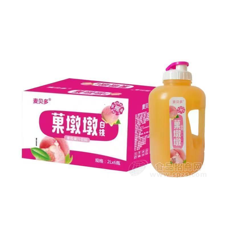 麥貝多果墩墩白桃味2lx6瓶