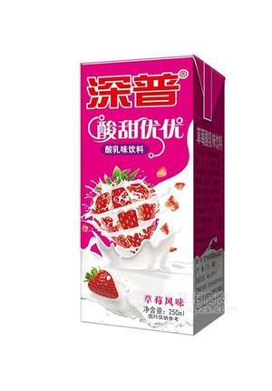 深普酸甜優(yōu)優(yōu)乳酸味飲料草莓風(fēng)味250ml