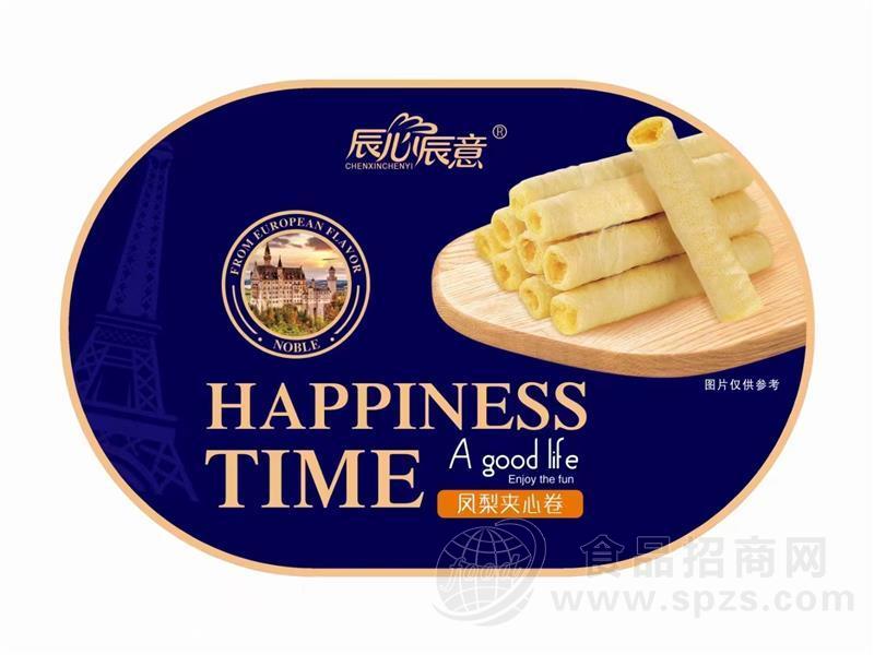 辰心辰意凤梨夹心卷 鸡蛋卷 