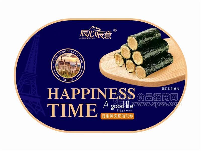 辰心辰意咸蛋黄肉松海苔卷 夹心海苔