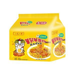 一天一面香辣味咸蛋黃拌面方便食品100gx5