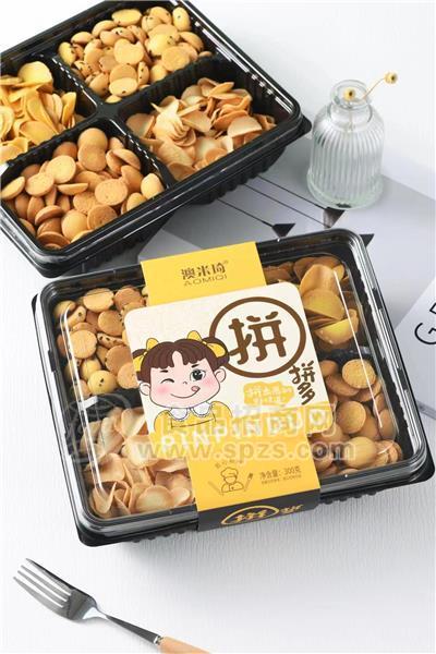 澳米琪膨化食品拼拼多酥脆四拼裝300g