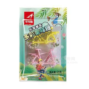 可可隆乐享单车多彩果味糖糖果糖玩25g