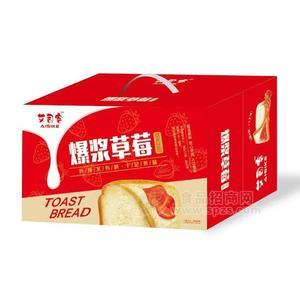 艾司客爆浆草莓切片吐司休闲食品